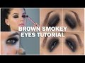 Brown smokey eyes tutorial (with subs) - Linda Hallberg Makeup Tutorials