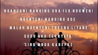 Lirik lagu Sanes cover by Regita Echa