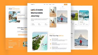 Responsive Tour & Travel Website Design using HTML, CSS & JS