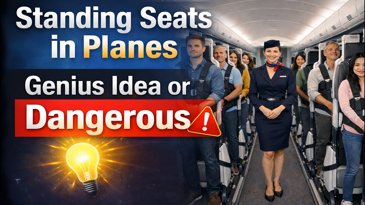 Сиденья в самолетах, на которых можно стоять | Гениальная идея или опасная экономия? 