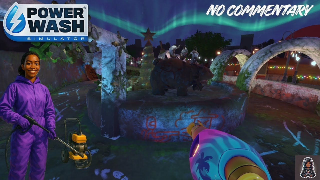 CLEAN THE ICE RINK | POWER WASH SIMULATOR | NO COMMENTARY