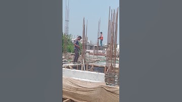column steel work#construction #shortsfeed#civilengineering #ytshortsindia #constructionequipment
