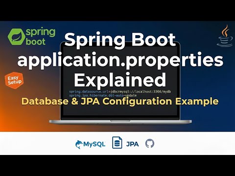 6. Spring Boot application.properties Explained: Database & JPA Configuration Example
