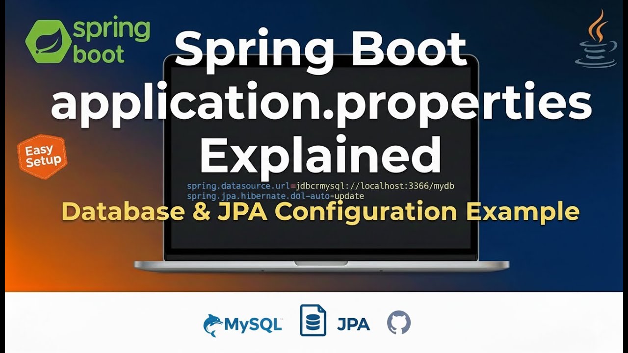 6. Spring Boot application.properties Explained: Database & JPA ...