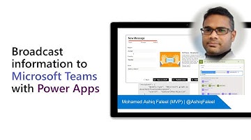 Broadcast information to Microsoft Teams with Power Apps