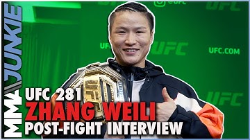 Zhang Weili Proud To Regain Title, Welcomes All Challengers | UFC 281