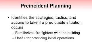CH13 Preincident Planning and Code Enforcement FOI recording felty video