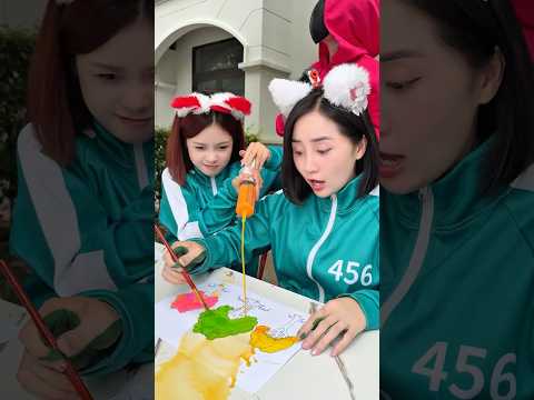 Green Tree Color Mixing Trick! #catcute747