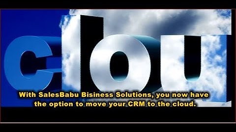 Cloud Based CRM System