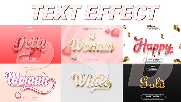 WOMEN 3D TEXT EFFECT PHOTOSHOP PSD FILE PART 42 FREE DOWNLOAD