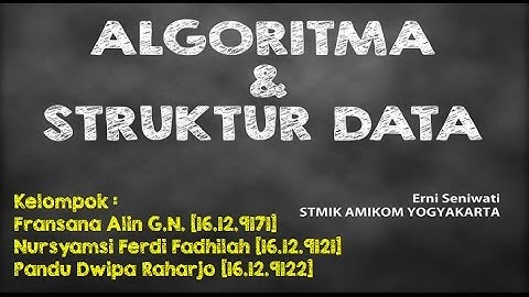 Presentasi Algoritma dan Struktur Data