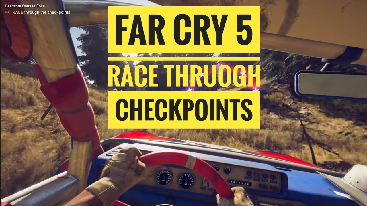 FAR CRY 5 race through the checkpoints