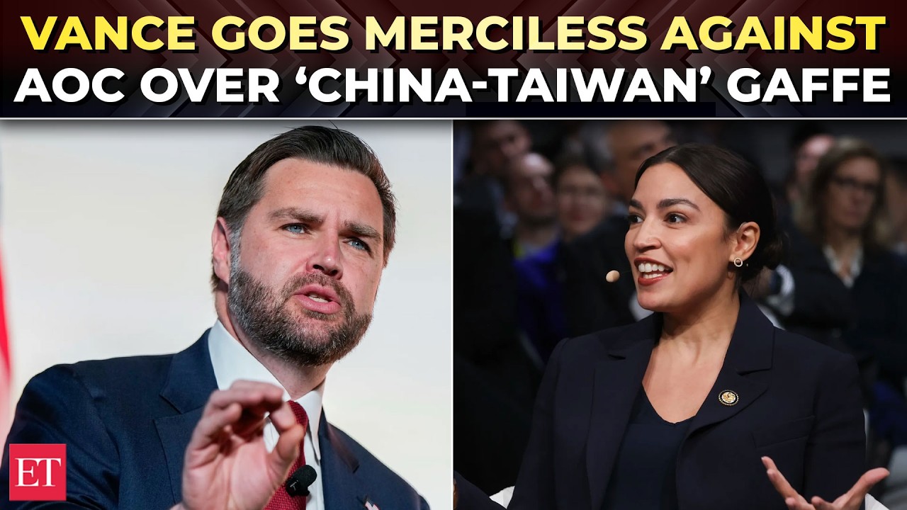 ‘Most uncomfortable 20 secs…’: Vance slams AOC’s ‘embarrassing’ pause over Taiwan question in Munich