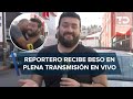 Reportero de telediario es besado sin su consentimiento durante transmisin en vivo