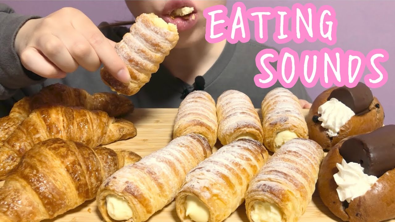 《Eating sounds》コルネ!クロワッサン!チョコバナナパン!
