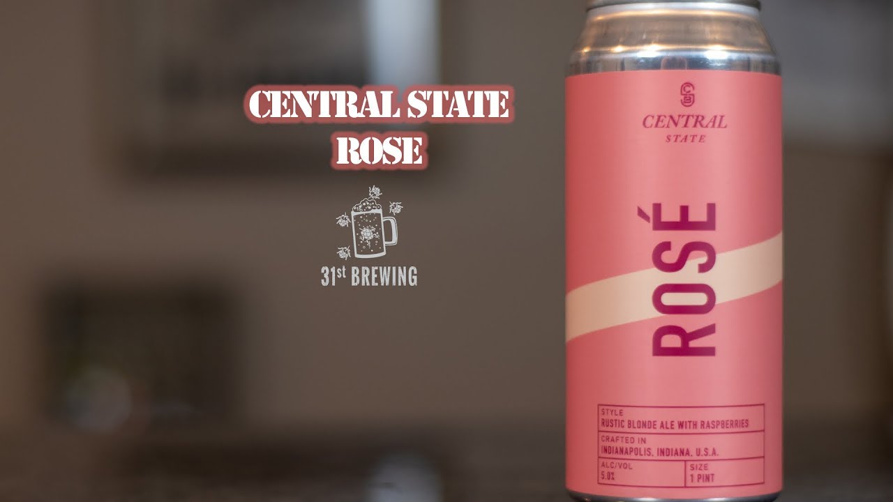 Central State Brewing Rosé Rustic Blonde Ale with Raspberries Craft Beer Review