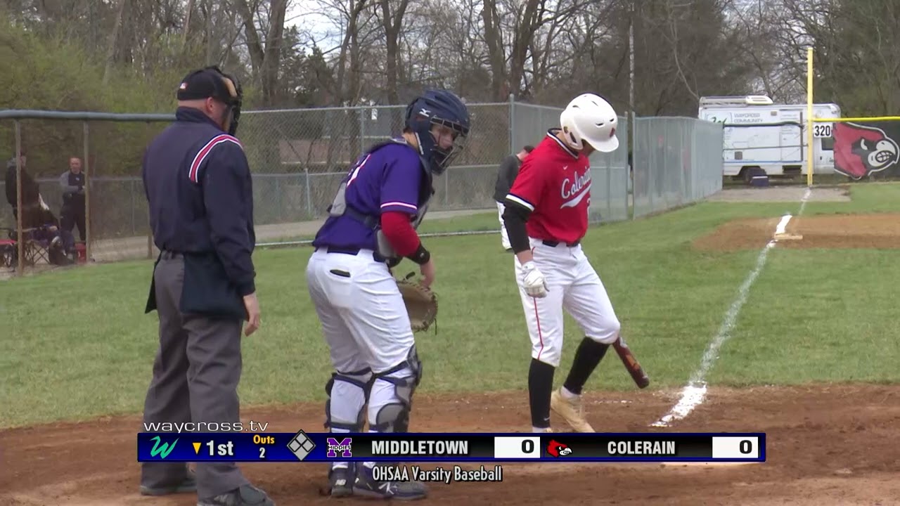 Middletown vs. Colerain High School Baseball April 1, 2022 YouTube