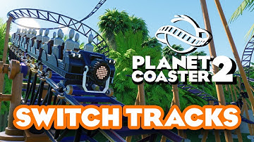 Planet Coaster 2 Multiverse Coaster - MY FIRST COASTER WITH SWITCH TRACKS!