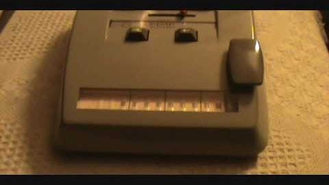 Bohn/Contex Model 10 Mechanical Calculator Demonstration.