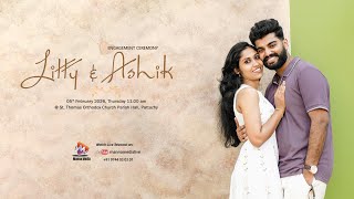 ENGAGEMENT CEREMONY || LITTY \u0026 ASHIK || 05.02.2026 11.00 AM ||