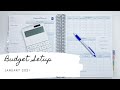 January 2021 Budget Setup | Live Rich Planner