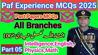 Paf Test Preparation 2025 l Paf test experience 2025 l paf past papers MCQs