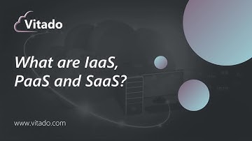 What are IaaS, PaaS and SaaS? | Cloud Computing Basics From Vitado