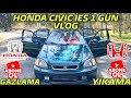 HONDA İES GAZLAMA / YIKAMA EGLENCELİ VİDEO VLOG [ TÜNEL , MAKAS DOLU ]