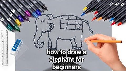 How To Draw Elephant From Number 55 l Elephant Drawing Ideas l Online Drawing l Number Drawing l Art