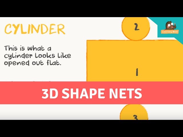 3D Shape Nets for Kids - 3D Shapes for kids - Geometric Nets