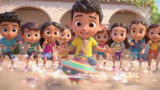 ঘুরঘুর ঘুরঘুর লাটিম গান | Kids Spinning Top Song | Bengali Nursery Rhyme | Animated Video