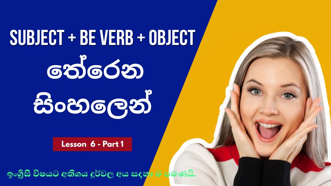 මේ වීඩියෝ එක නම් මිස් කරගන්න් එපා! | English Sentences වල Subject එක ගැන හරියට ඉගෙනගමු  | Lesson 6