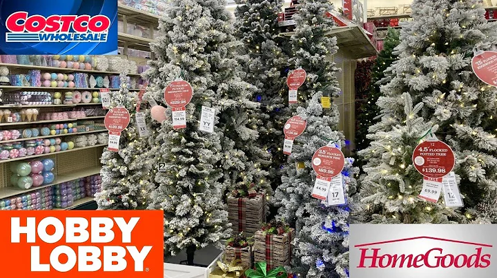 COSTCO HOMEGOODS HOBBY LOBBY CHRISTMAS DECORATIONS DECOR SHOP WITH ME SHOPPING STORE WALK THROUGH