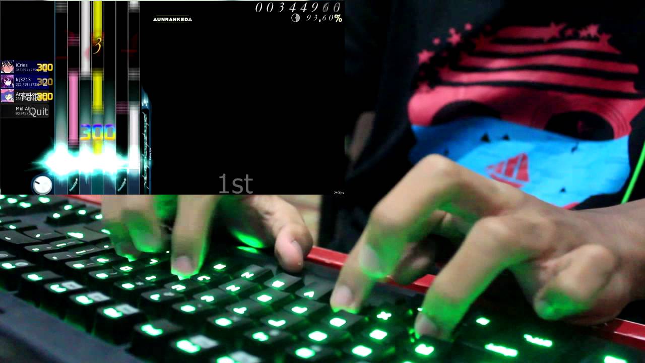 Osu! mania [Multiplayer Live Play] Soleily - Frost Crystal [Lv.38]