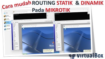 Cara mudah setting routing statik dan routing dinamik OSPF pada mikrotik
