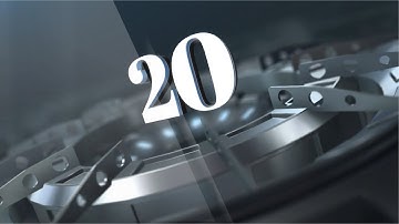 3D digital Fact numbers display video