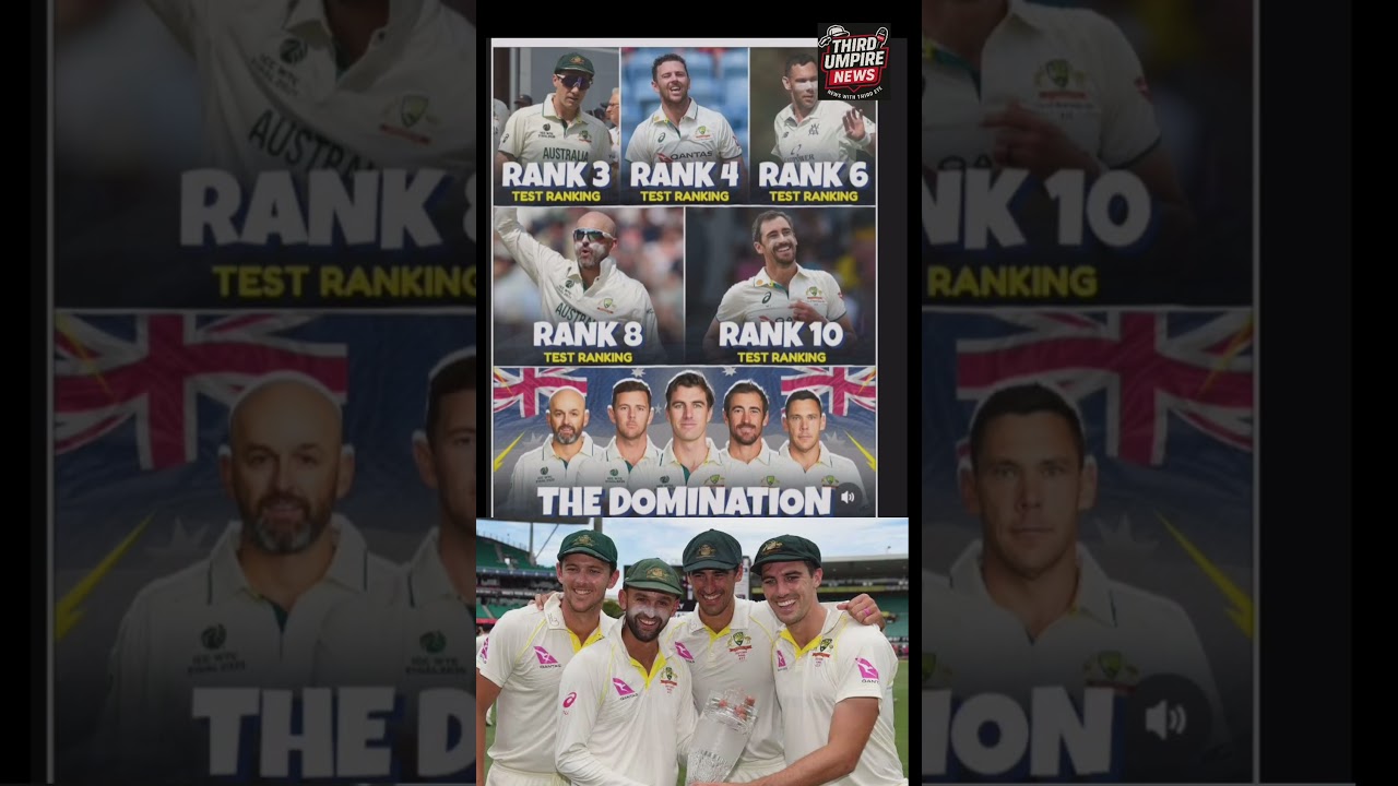 Australia’s Bowling Attack is UNSTOPPABLE – 5 in ICC Top 10 
