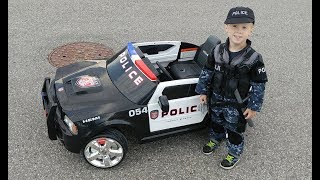 Kid Trax 12v Dodge Charger Police Car Test Drive
