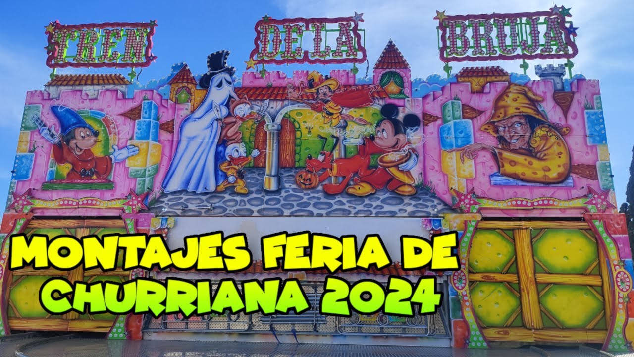 Montajes atracciones feria de Churriana 2024