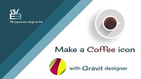 Make a Coffee vector with Gravit