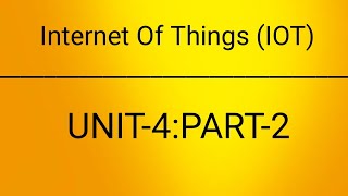UNIT-4:PART-2 | python programming for Raspberry pi implementation | cse | IOT | Internet of things|