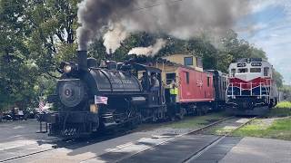 Steam Returns To Lebanon, Ohio On The Lebanon Mason Monroe Railroad. Locomotive Race Included I&O RR