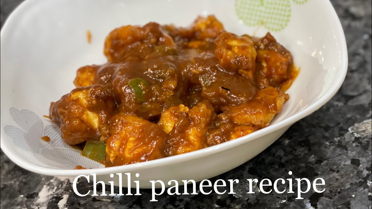 Chili paneer recipe Very easy restaurant style at home YouTube