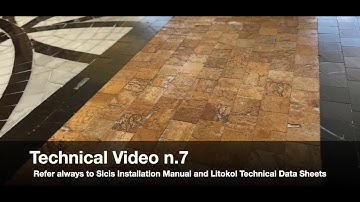 Video Tutorial n7 - How to install Sicis artistic marble mosaic mesh mounted and paper faced field.