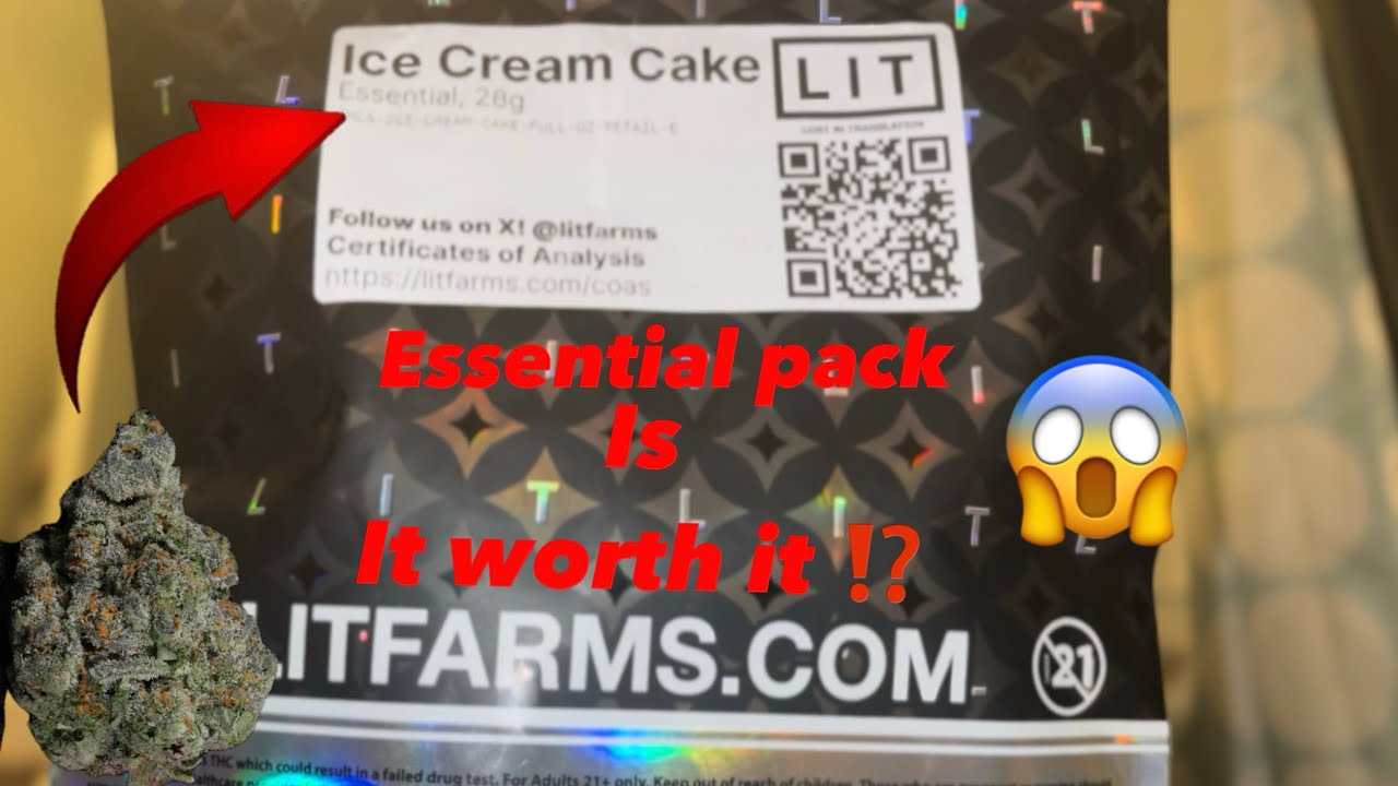 Lit Farms THCA Ice Cream Cake Review 🍦💨: Is the Essential Pack Worth It⁉️