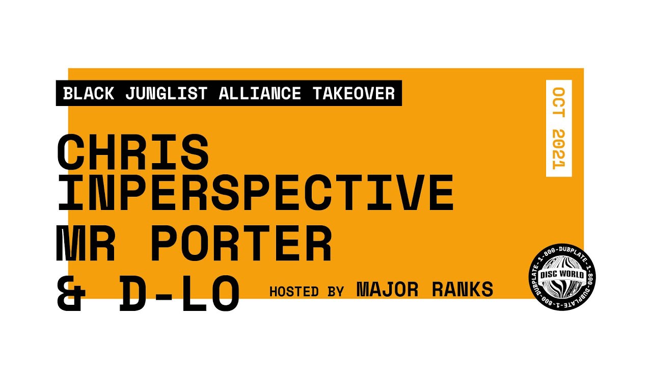 Chris Inperspective, Mr Porter & D-Lo // 1-hour Vinyl DJ Set ~ Jungle