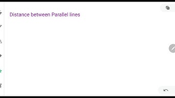 Distance between parallel lines