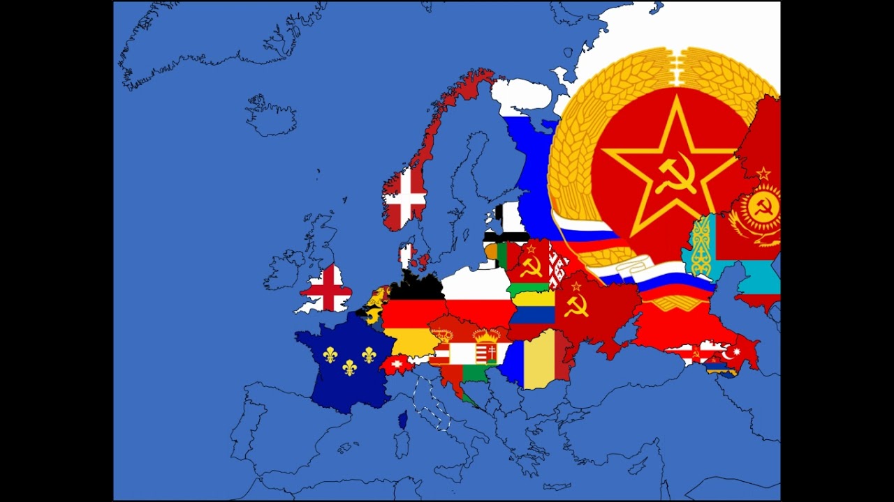 Fictional European Flag Map
