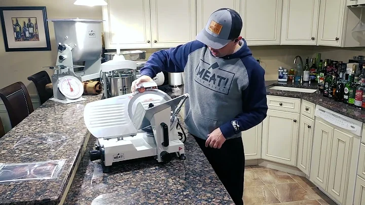 Unboxing Meat Your Maker 10" Meat Slicer with The Real Meat Stick