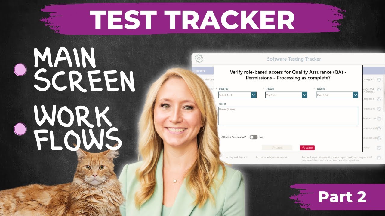 Build a Testing Tracker in Power Apps (Part 2: Main Screen + Tester ...